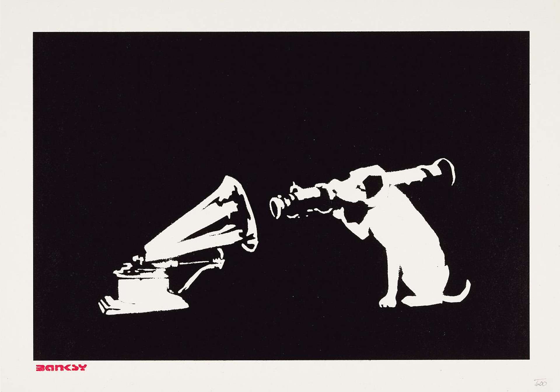 HMV Dog by Banksy - MyArtBroker