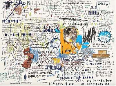 Jean-Michel Basquiat: 50 Cent Piece - Unsigned Print