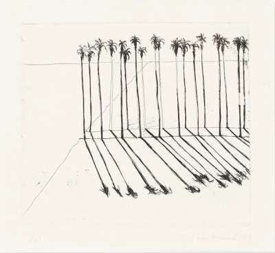 Palms - Signed Print by Wayne Thiebaud 1965 - MyArtBroker