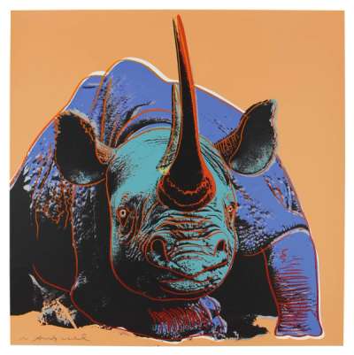 Black Rhinoceros (F. & S. II.301) (AP) - Signed Print by Andy Warhol 1983 - MyArtBroker