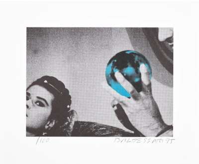 Fate: Blue (Woman With Man Gazing At Sphere) - Signed Print by John Baldessari 2004 - MyArtBroker