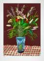 David Hockney: 27th February 2021, Tall Flowers In A Tall Vase - Signed Print