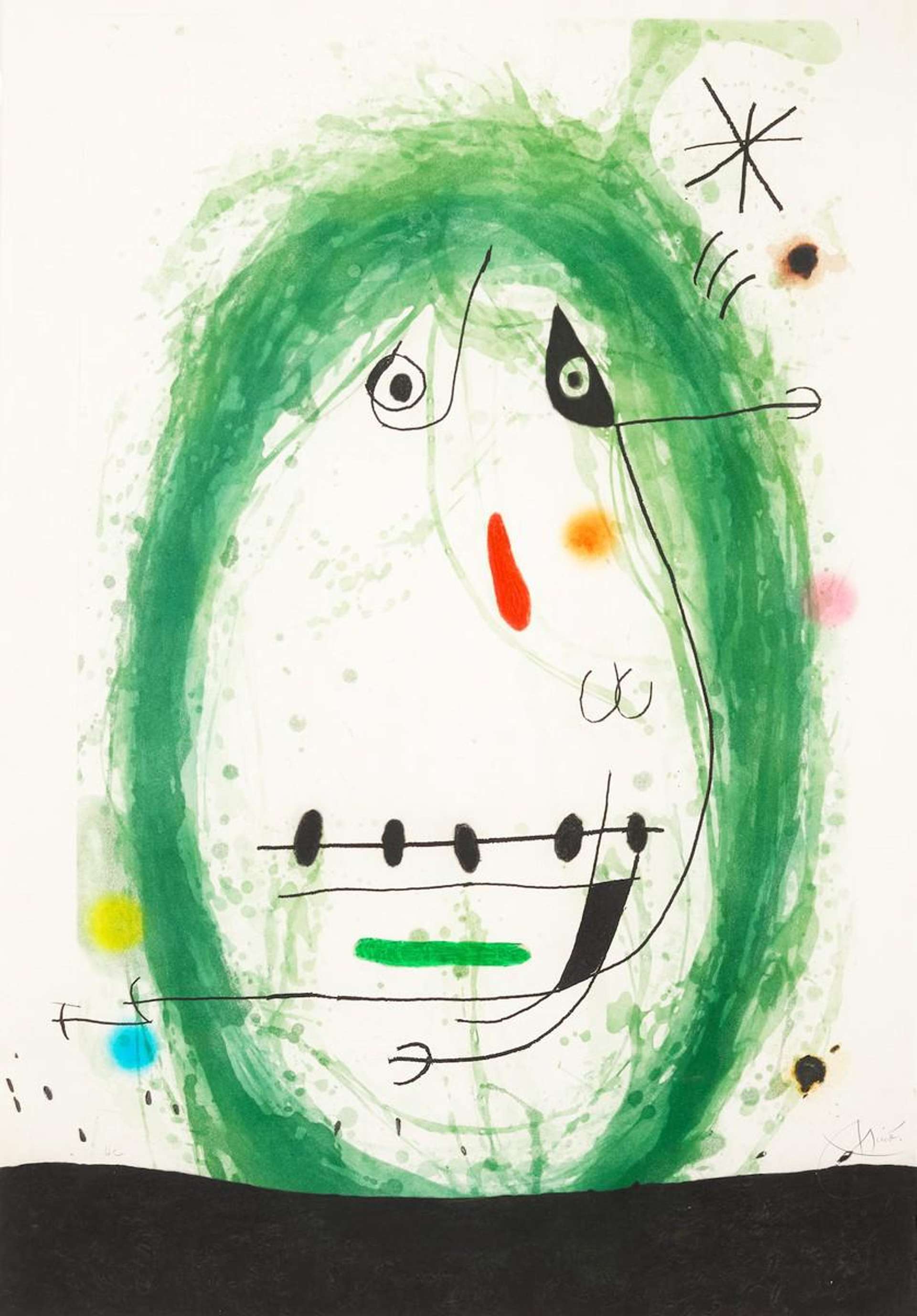 L’Exilé Vert - Signed Print by Joan Miró 1969 - MyArtBroker