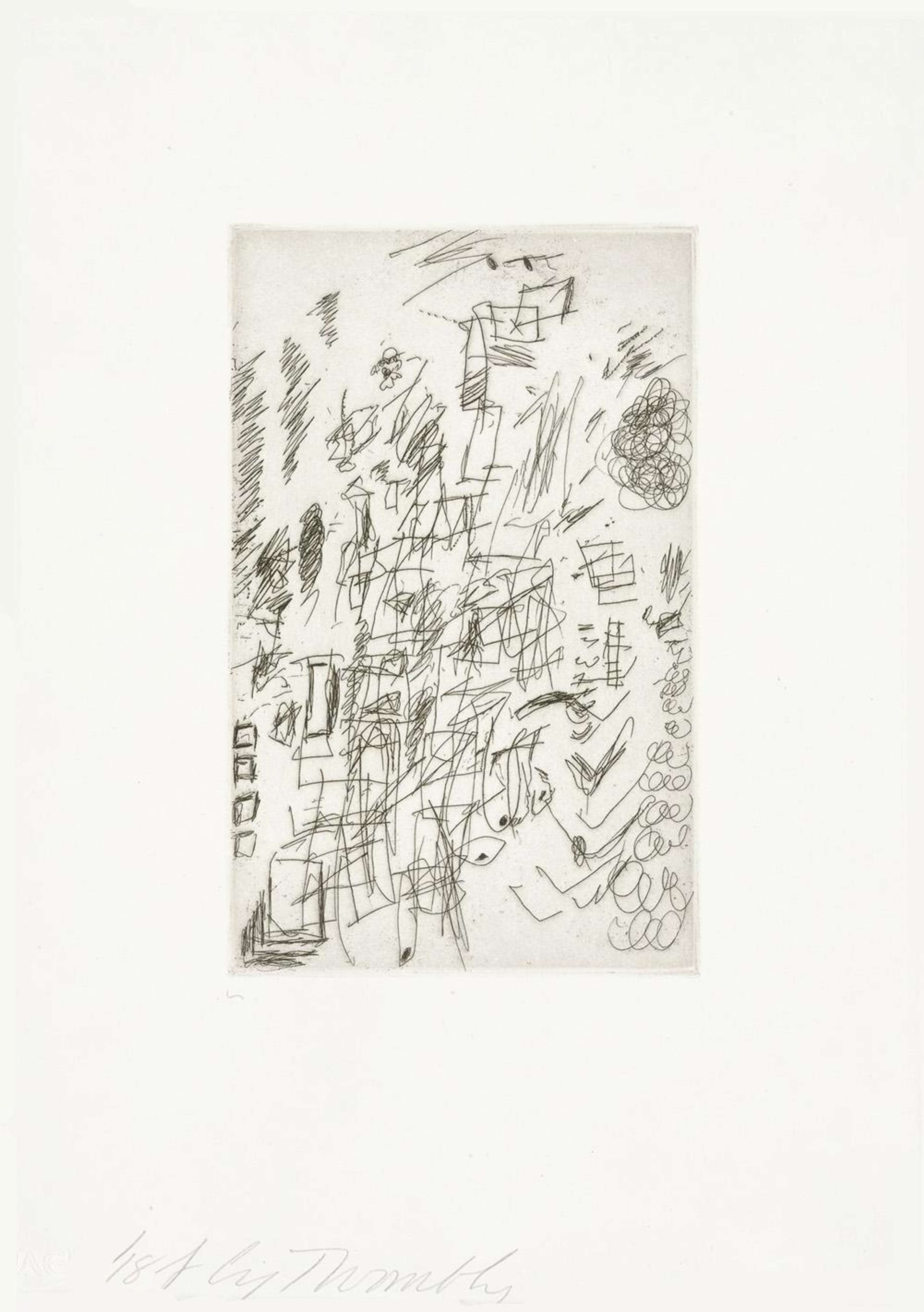 Sketches F - Signed Print by Cy Twombly 1967 - MyArtBroker