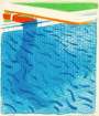 David Hockney: Pool Made With Paper And Blue Ink For Book - Signed Print