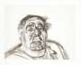 Lucian Freud: Lord Goodman In His Yellow Pyjamas - Signed Print