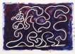 White Lines Dancing In Printing Ink - Signed Print
