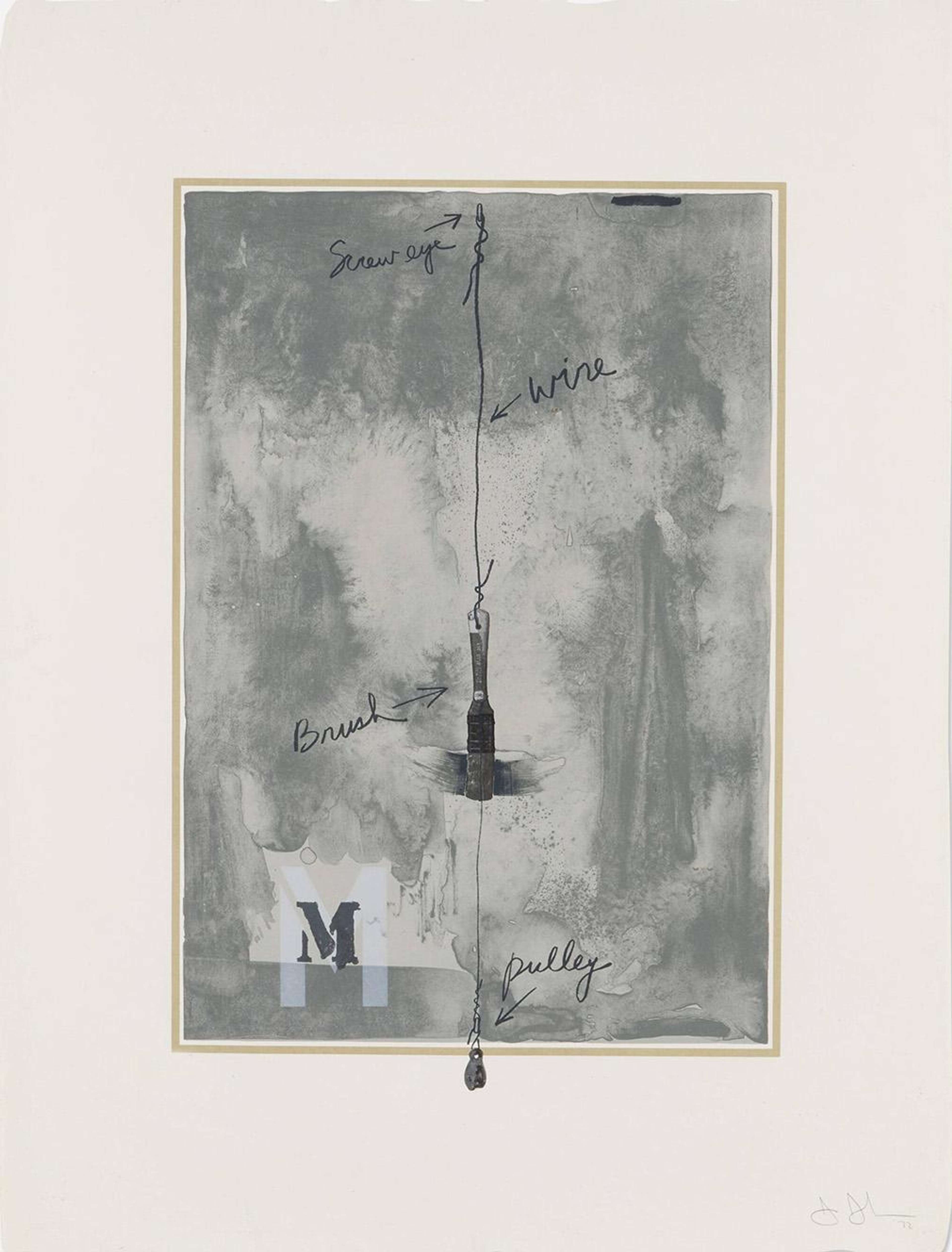 M (ULAE 113) - Signed Print by Jasper Johns 1972 - MyArtBroker