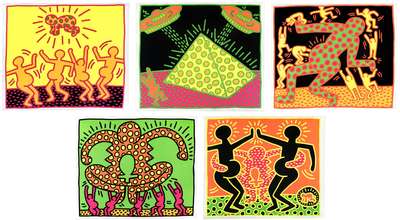 Fertility Suite (complete set) - Signed Print by Keith Haring 1983 - MyArtBroker