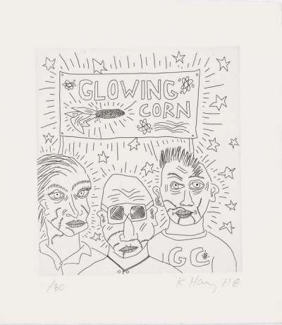 The Valley Page 15 - Signed Print by Keith Haring 1989 - MyArtBroker