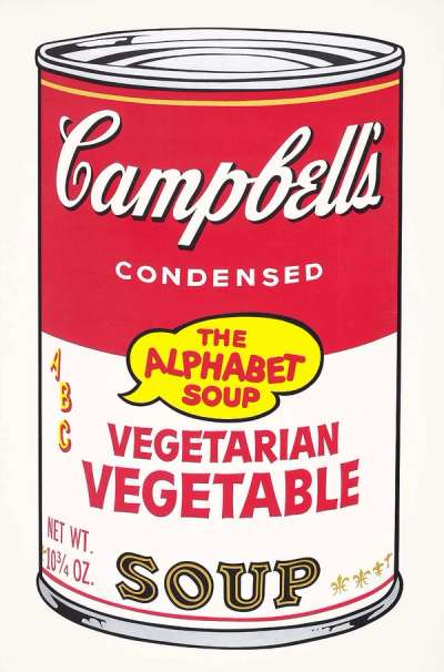 Campbell's Soup II, Vegetarian Vegetable (F. & S. II.56) - Signed Print by Andy Warhol 1969 - MyArtBroker