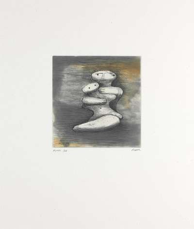 Mother And Child XVII - Signed Print by Henry Moore 1983 - MyArtBroker