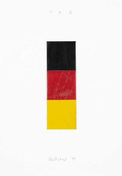 Schwarz Rot Gold I - Signed Mixed Media by Gerhard Richter 1998 - MyArtBroker
