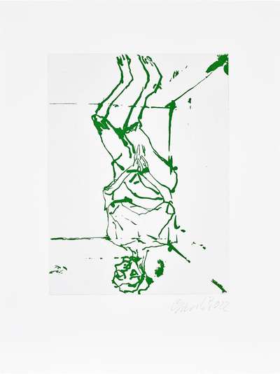 Serpentine (Green) - Signed Print by Georg Baselitz 2022 - MyArtBroker