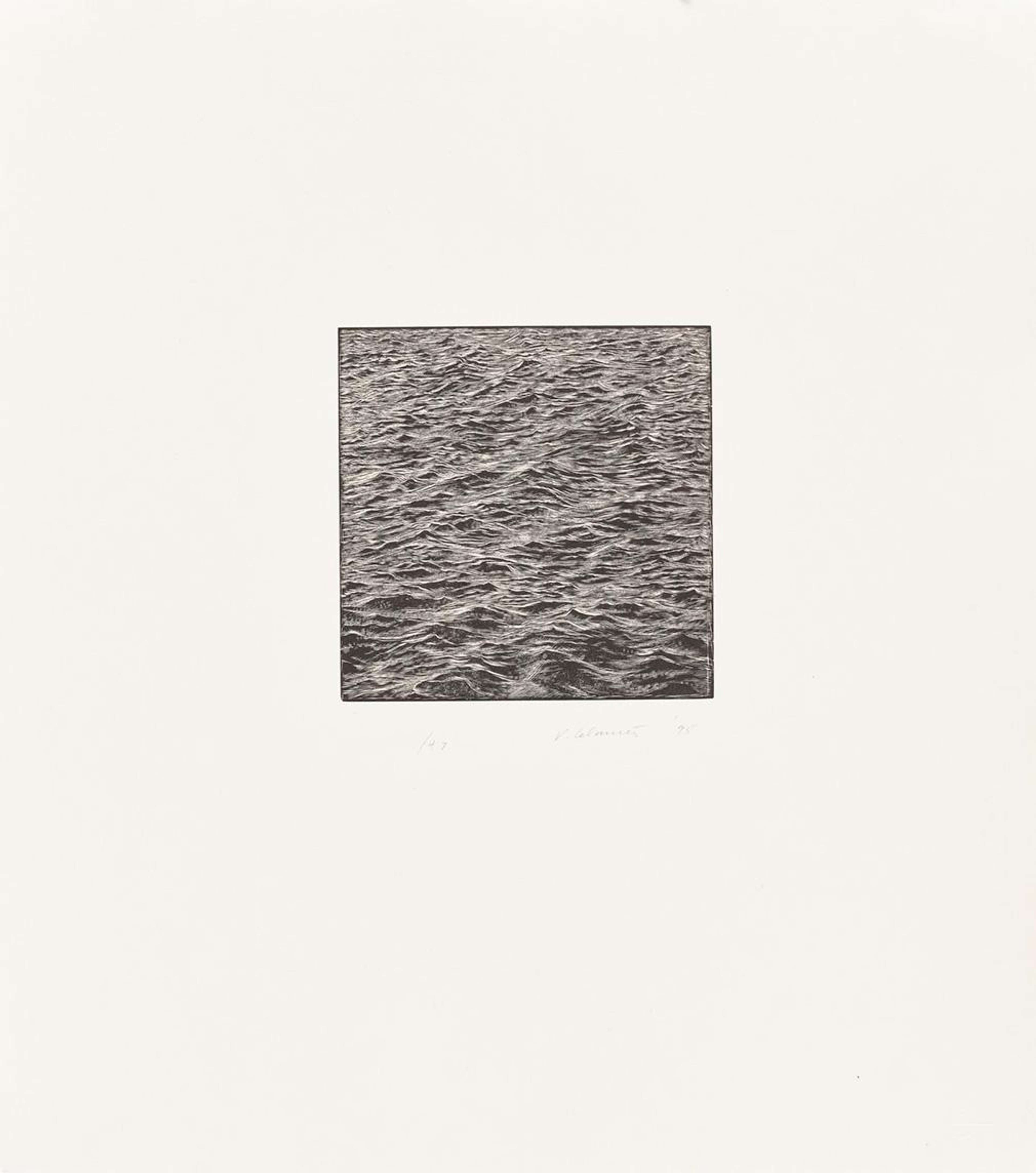 Untitled (Wood Engraving) - Signed Print by Vija Celmins 1995 - MyArtBroker