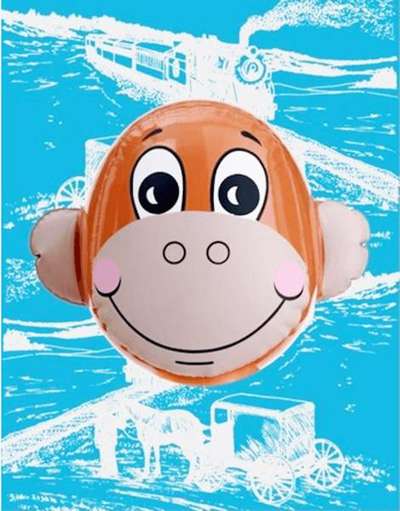 Monkey Train (blue) - Signed Print by Jeff Koons 2007 - MyArtBroker