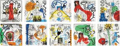 Apocalypse (complete set) - Signed Print by Keith Haring 1988 - MyArtBroker