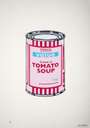 Banksy: Soup Can (pink, cherry and blue) - Signed Print