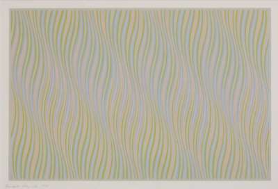 Untitled (blue) - Signed Print by Bridget Riley 1978 - MyArtBroker