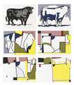 Bull (complete set) - Signed Print