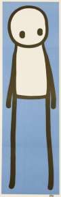 Stik: Standing Figure (blue) - Signed Print