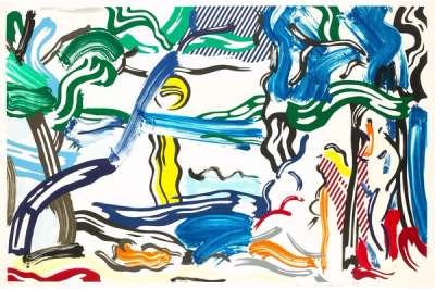 Moonscape (C. 212) - Signed Print by Roy Lichtenstein 1985 - MyArtBroker