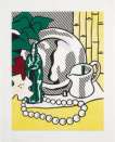 Still Life With Figurine - Signed Print