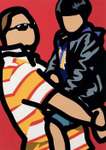 Tourist With Child - Signed Print