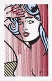 Nude With Blue Hair - Signed Print