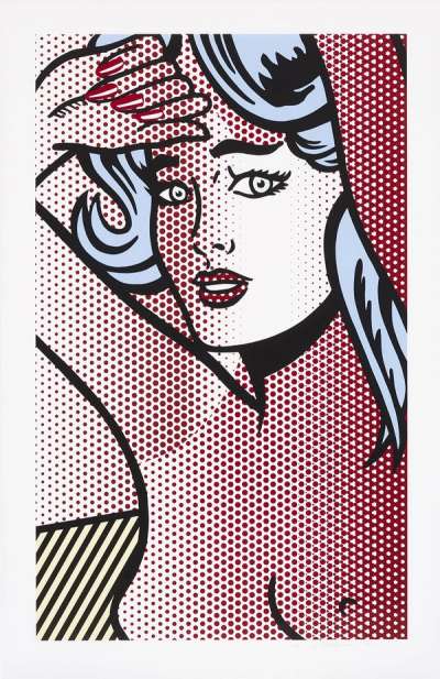Nude With Blue Hair - Signed Print by Roy Lichtenstein 1994 - MyArtBroker