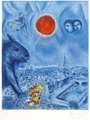 Marc Chagall: Le Soleil De Paris - Signed Print