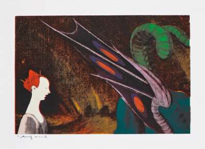 Details Of Renaissance Paintings (Paolo Uccello, St. George And The Dragon, 1460) (F. & S. II.326) - Signed Print by Andy Warhol 1984 - MyArtBroker