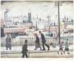 View Of A Town - Signed Print