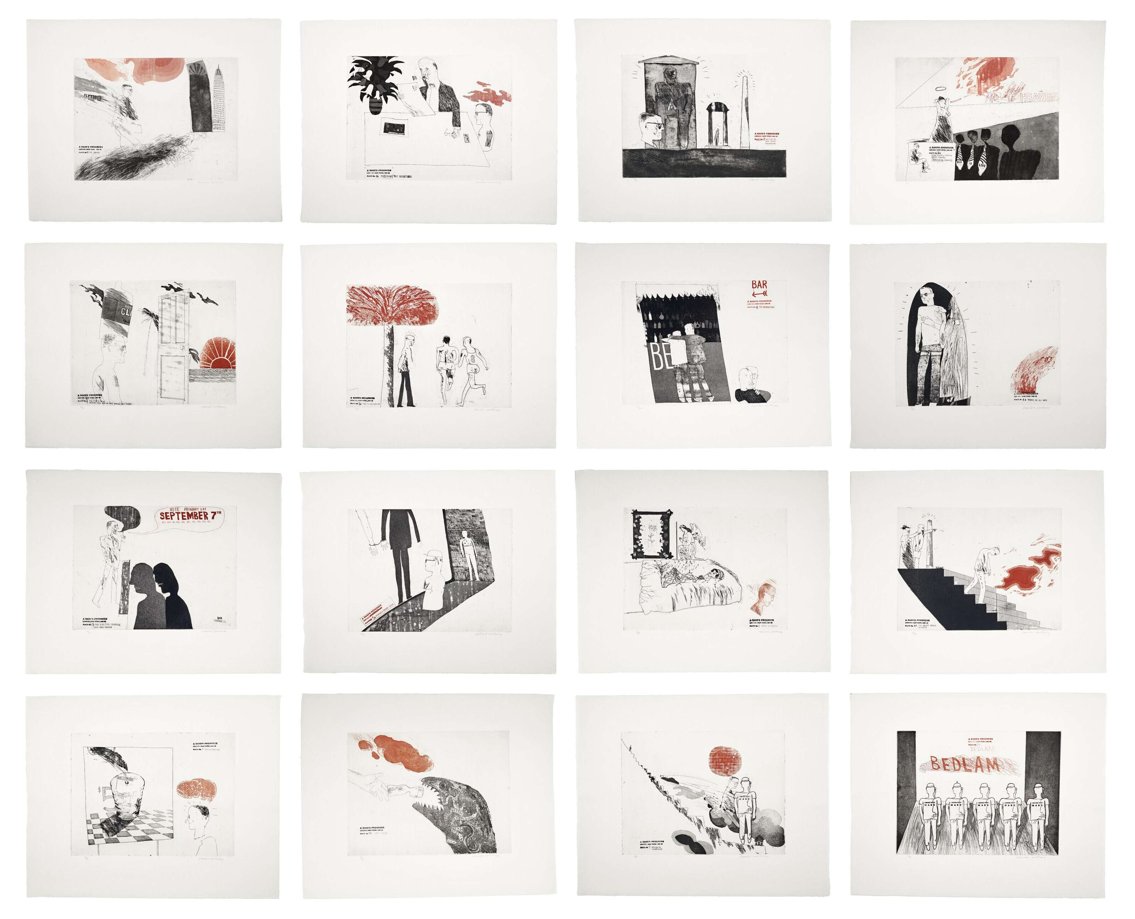 A Rake's Progress (complete set) - Signed Print by David Hockney 1963 - MyArtBroker