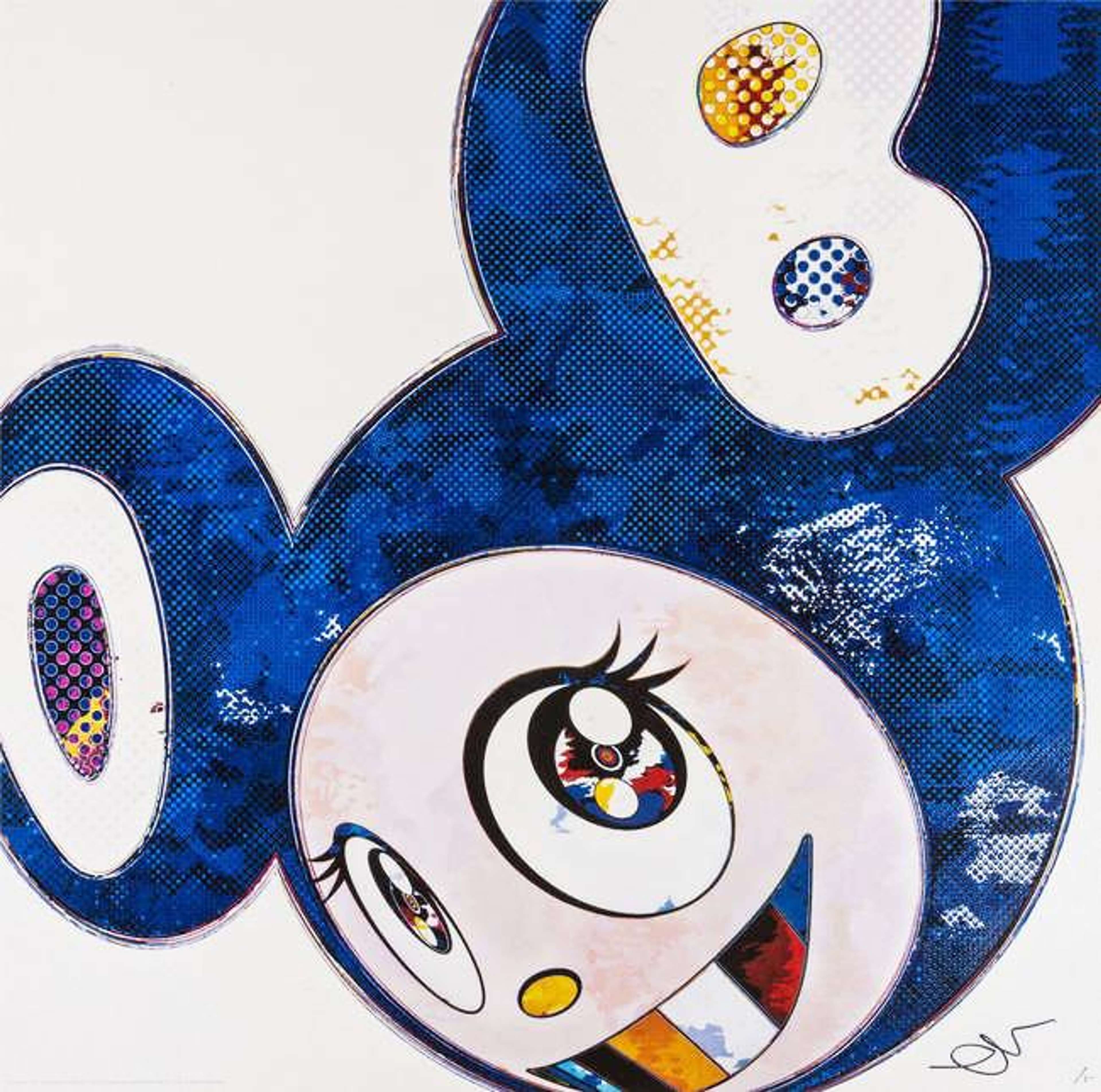 Et puis... (bleu) de Takashi Murakami