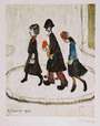 L S Lowry: The Family - Signed Print