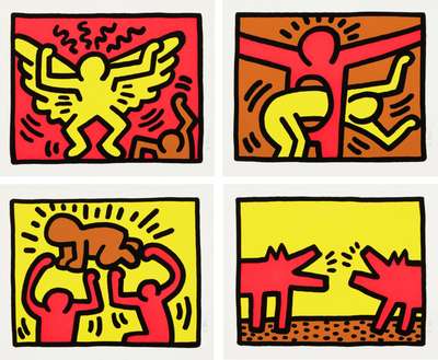 Pop Shop IV (complete set) - Signed Print by Keith Haring 1989 - MyArtBroker