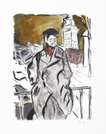 Man On A Bridge Grey (2008) - Signed Print