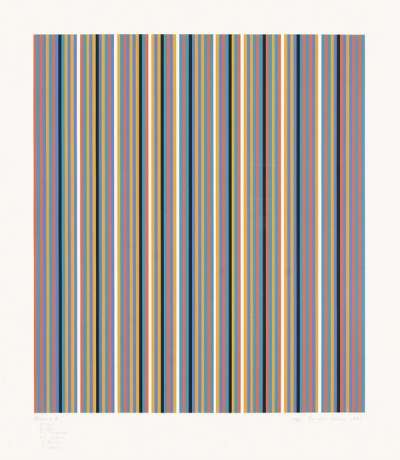 Silvered 2 - Signed Print by Bridget Riley 1981 - MyArtBroker
