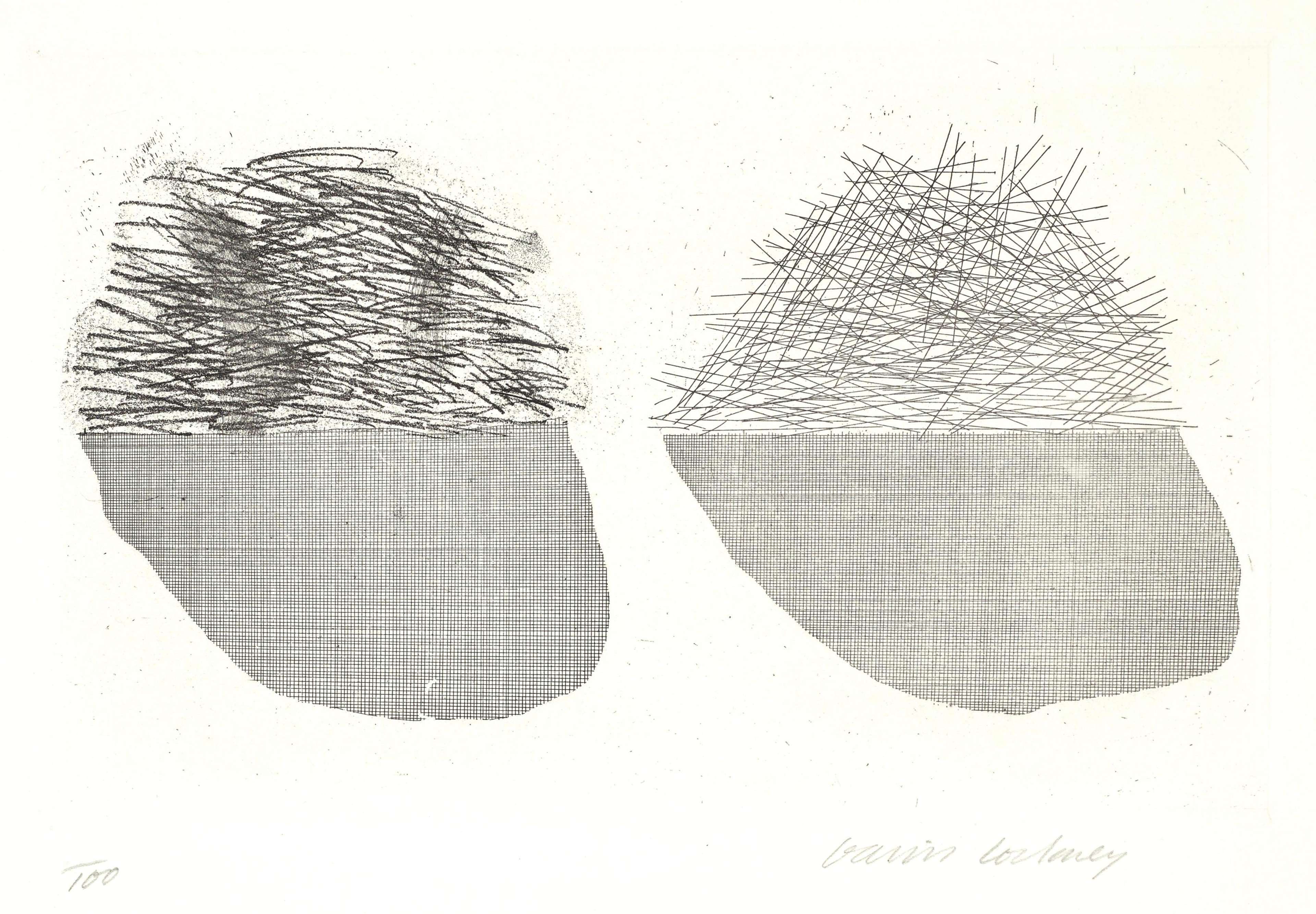 Straw On The Left, Gold On The Right - Signed Print by David Hockney 1969 - MyArtBroker