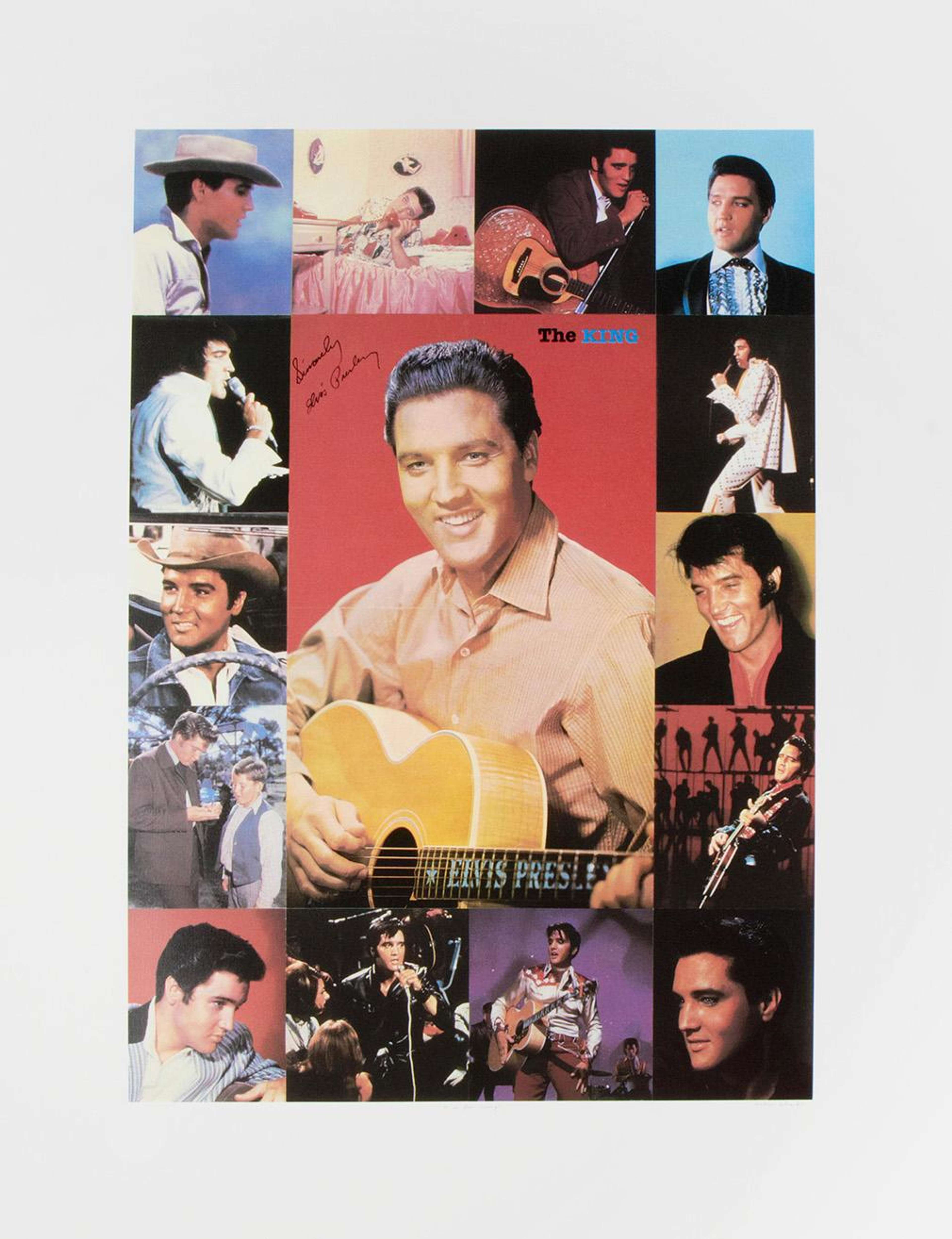 Grille de collages d'Elvis Presley