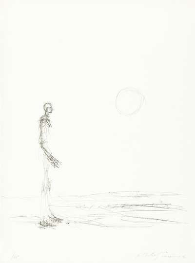 Homme Debout Et Soleil - Signed Print by Alberto Giacometti 1963 - MyArtBroker