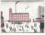 L S Lowry: Mill Scene - Signed Print