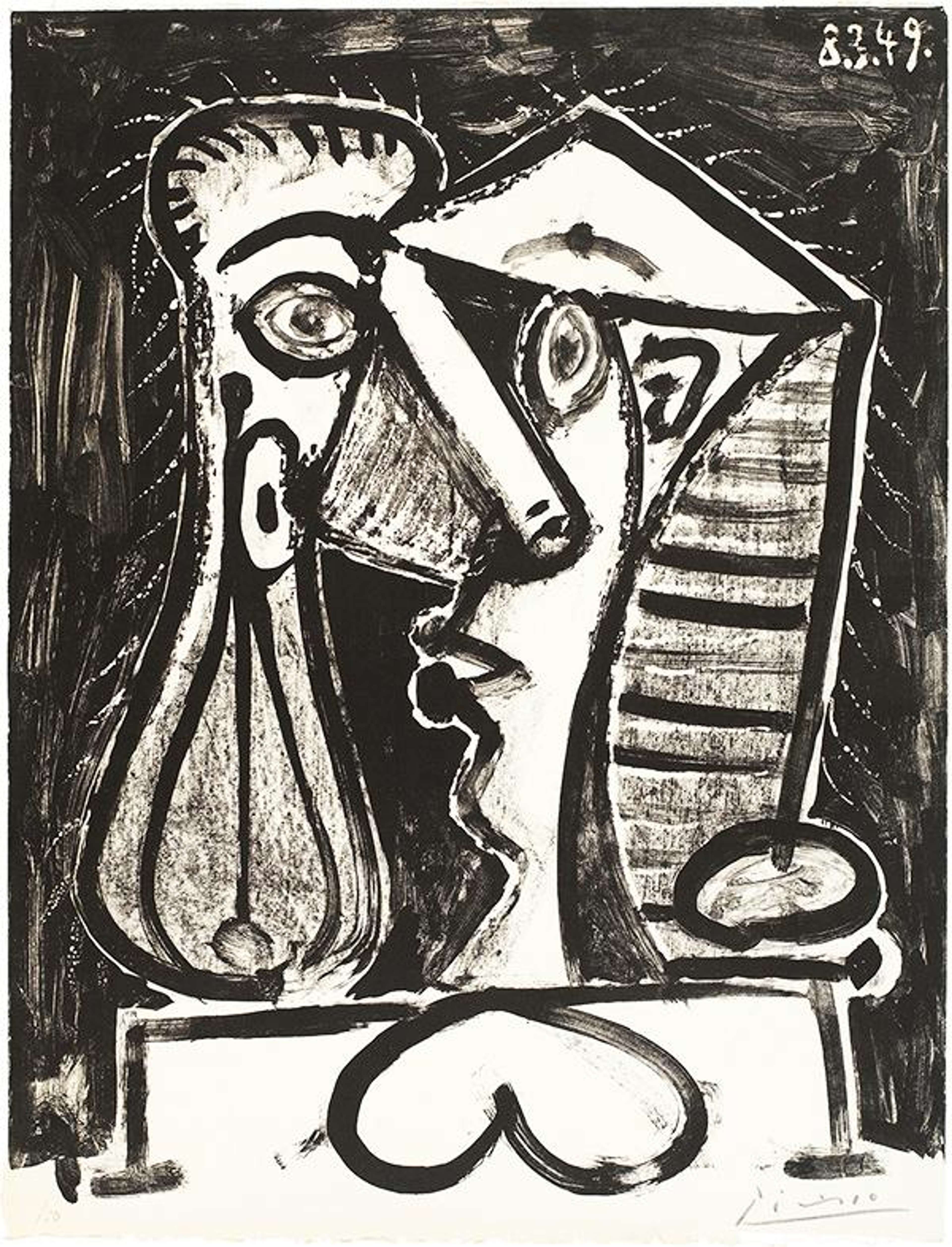 Visage de femme abstrait