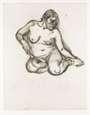 Lucian Freud: Girl Holding Her Foot - Signed Print
