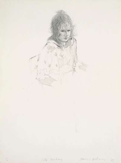 Celia Smoking - Signed Print by David Hockney 1973 - MyArtBroker