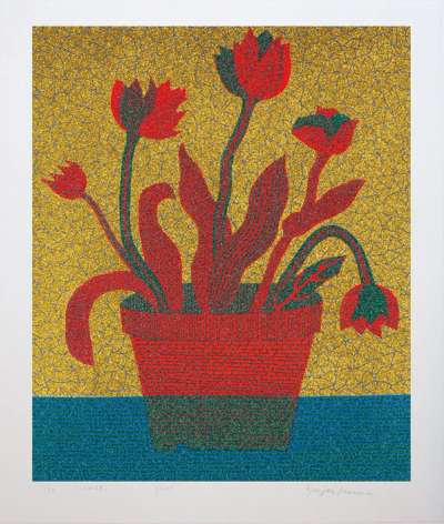 Flowers C, Kusama 345 - Signed Print by Yayoi Kusama 2005 - MyArtBroker