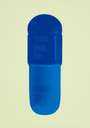 Damien Hirst: The Cure (sherbert green, royal blue, ocean blue) - Signed Print