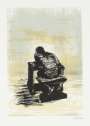 Henry Moore: Girl Seated At Desk II - Signed Print