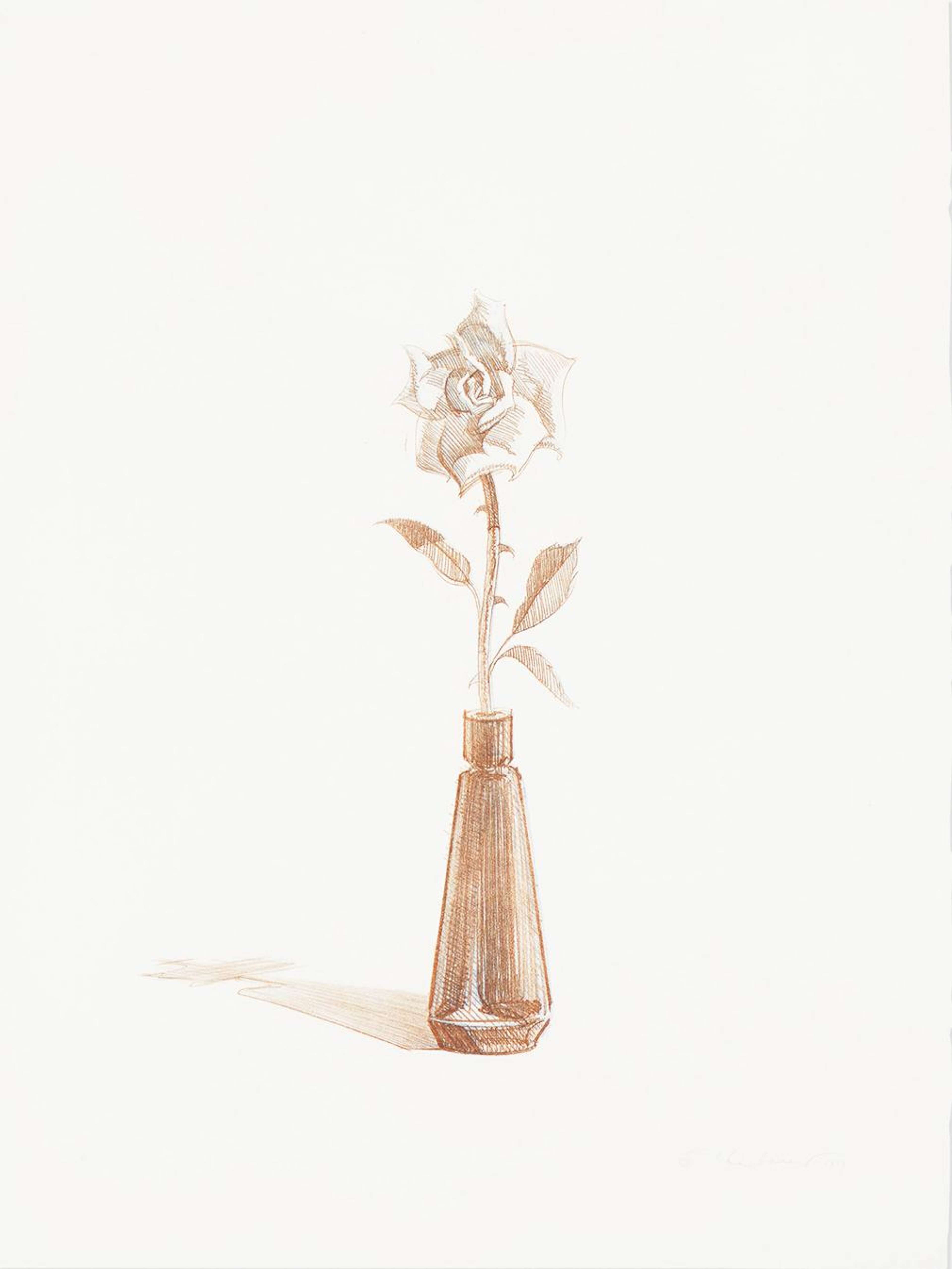Rose - Signed Print by Wayne Thiebaud 1979 - MyArtBroker